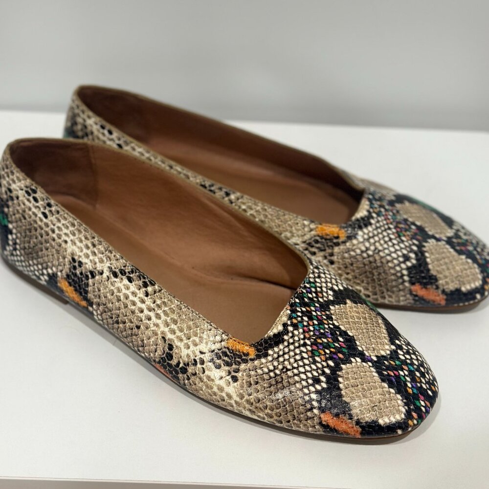 Madewell Snakeskin Ballet Flats 9.5
